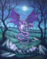 Amethyst Dragon, Dragons, Peter Pracownik Signed Framed Prints