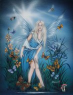 Butterfly, Fairy Oracle, Peter Pracownik Signed Framed Prints