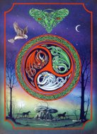 Celtic Shield, celtic, celtic tribal, celtic designs, celtic design, Peter Pracownik Signed Framed Prints