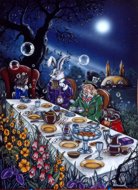 Mad Hatters Tea Party, Mad Hatter, Peter Pracownik Signed Framed Prints