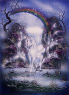 Dreamtime Unicorn, unicorn pictures, Peter Pracownik Signed Framed Prints